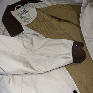 LL Bean Quilted/Padded Long Coat